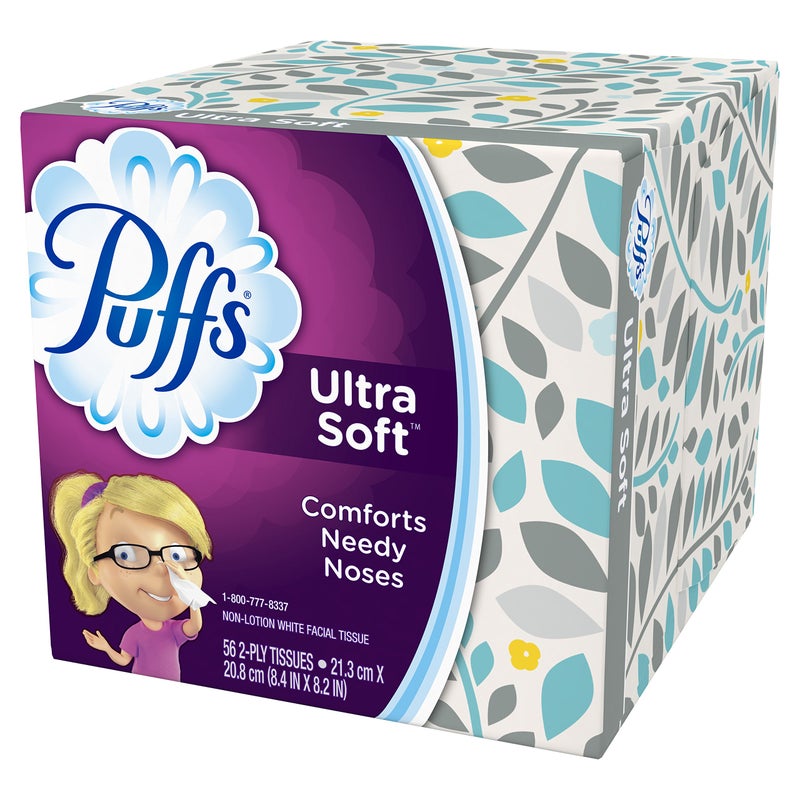 Puffs Ultra Soft & Strong Facial Tissues, 56 Count (Pack of 24) - Image 5